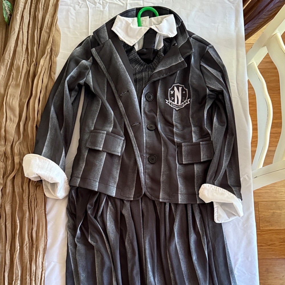 Wednesday Costume Set 3 separate pieces size medium